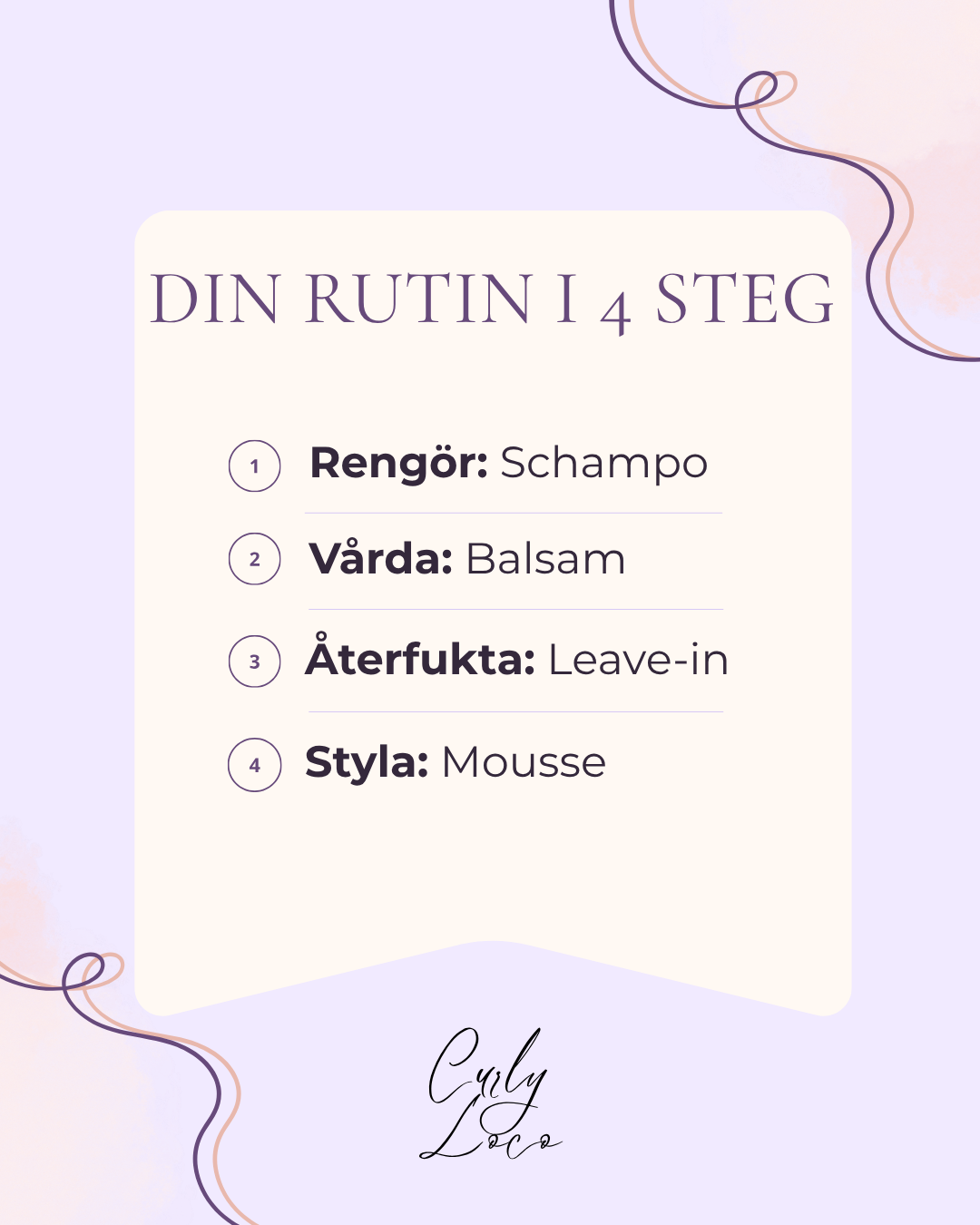 Curly Starter Routine
